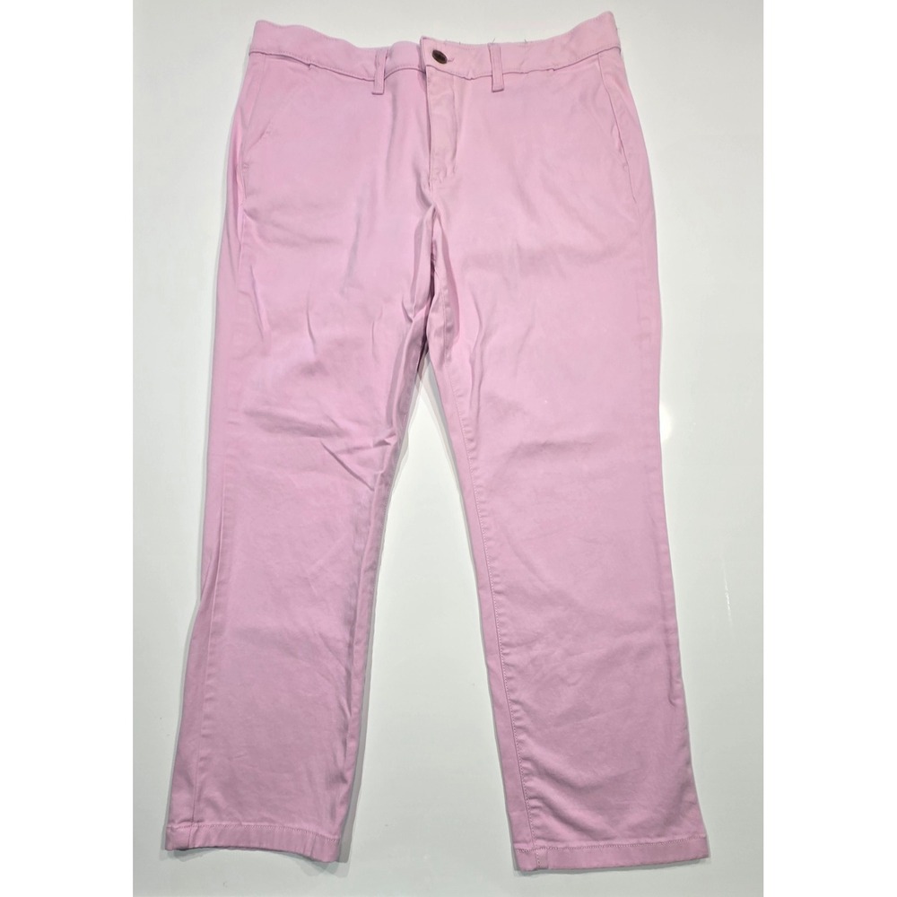 St. John's Bay Girlfriend Pink Cotton Blend Casual‎ Pants Size  14 (1261)